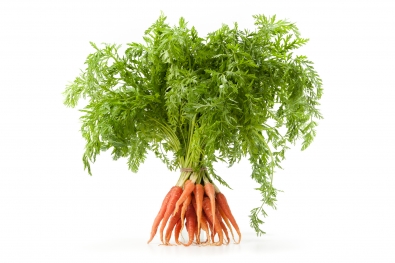 Red Carrots with Greens