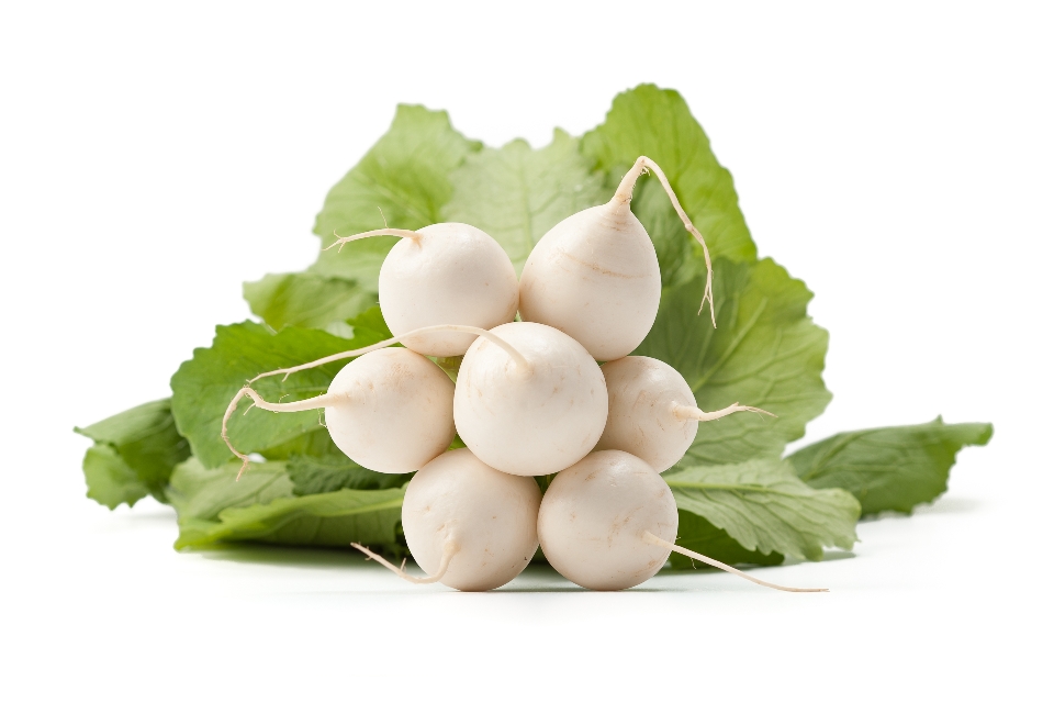 White Turnips with Greens