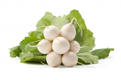 White Turnips with Greens